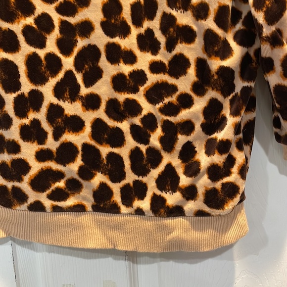 Marc by Marc Jacobs Leopard Velour Sweatshirt Top S - Picture 7 of 7